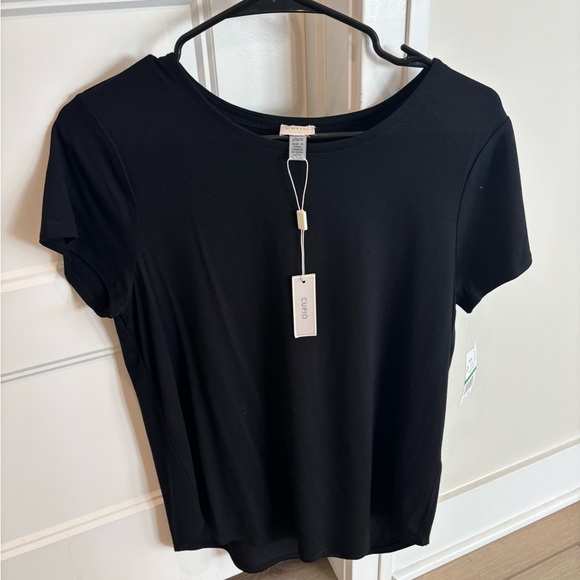 Cupio Tops - Cupio Black Short Sleeve Women's Tee